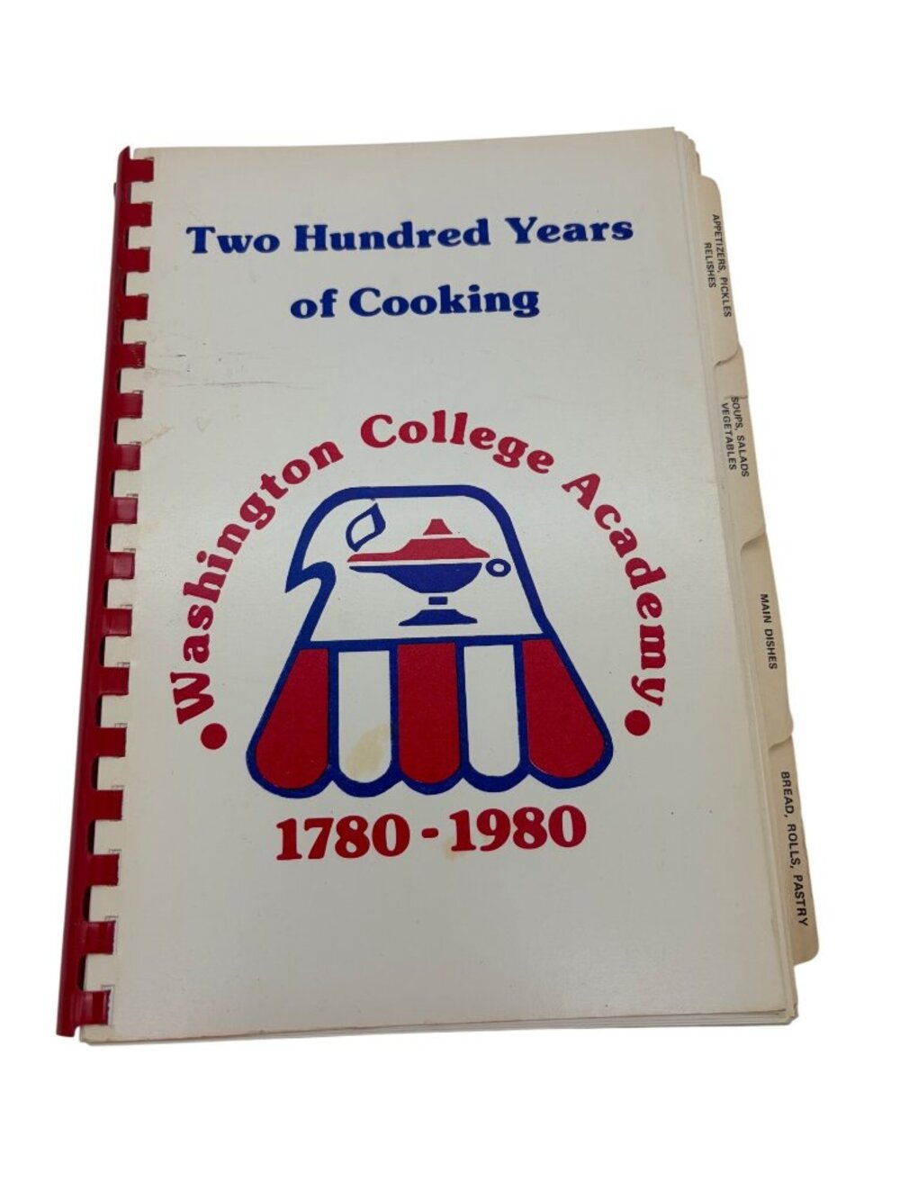Washington College Academy Bicentennial Cookbook 1780-1980 Tennessee Spiralbound
